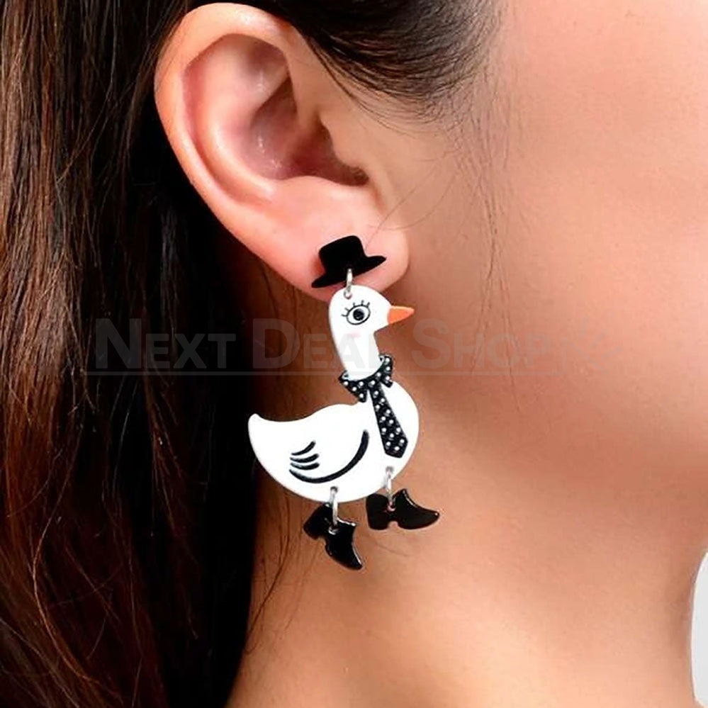 Goose Drop Earrings