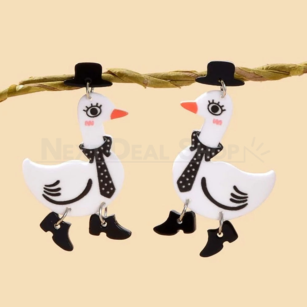 Goose Drop Earrings