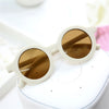 Kids Fashion Children&#39;s Sunglasses Infant&#39;s Retro Solid Color Ultraviolet-proof Round Convenience Glasses Eyeglass