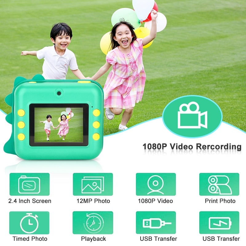 Children Instant Camera Print Camera