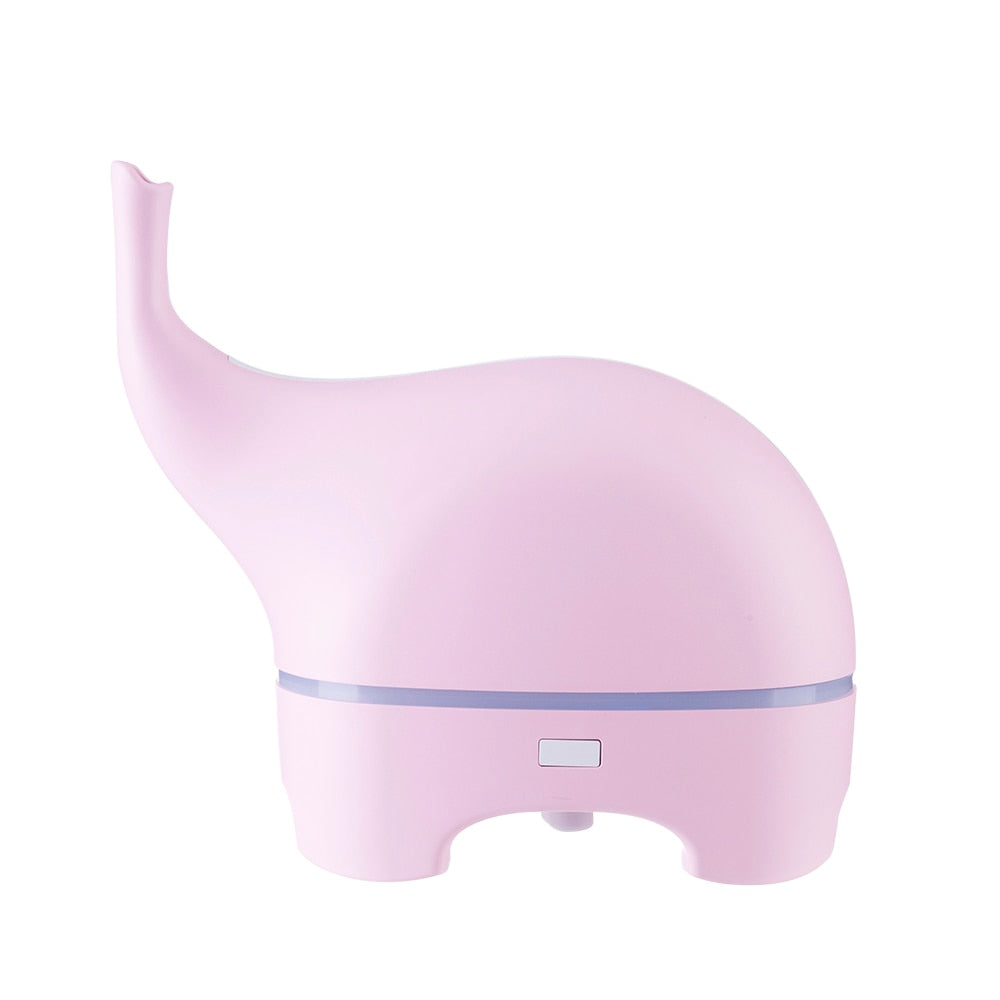 USB Aroma Diffuser Funny Elephant DC 5V Ultrasonic Essential Oil Diffuser Color LED Humidificador Portable Air Humidifier Fogger