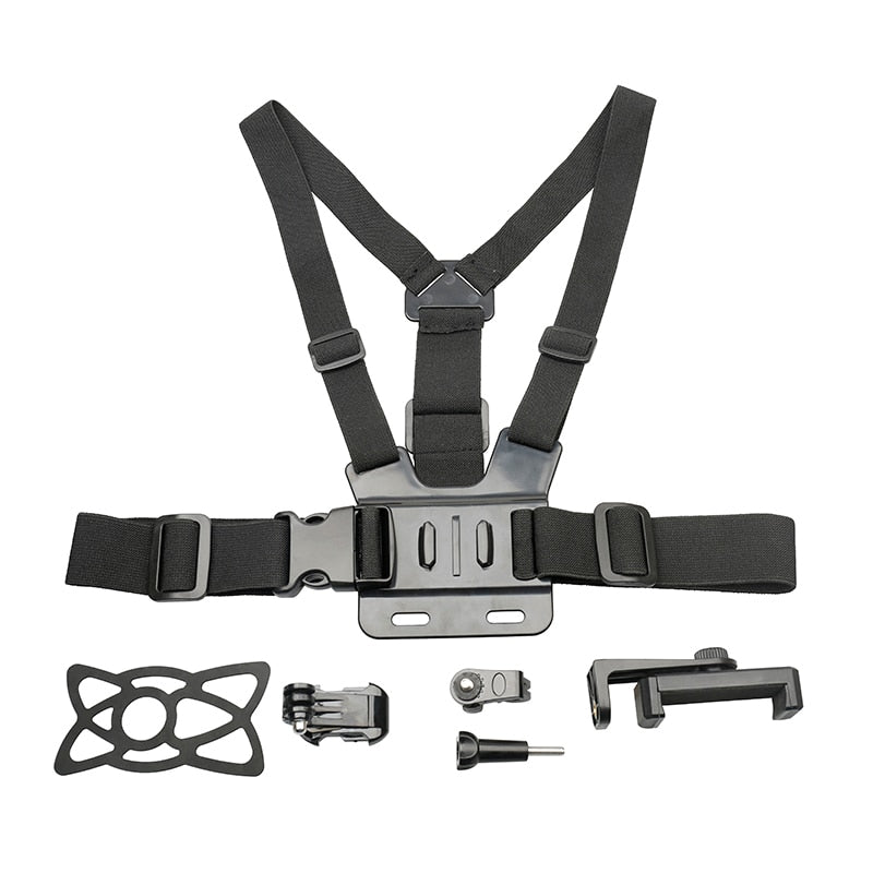 Universal Cell Phone Chest Mount Harness Strap Holder Mobile Phone Clip for Smartphone POV Video Outdoor GoPro SJCAM YI shooting