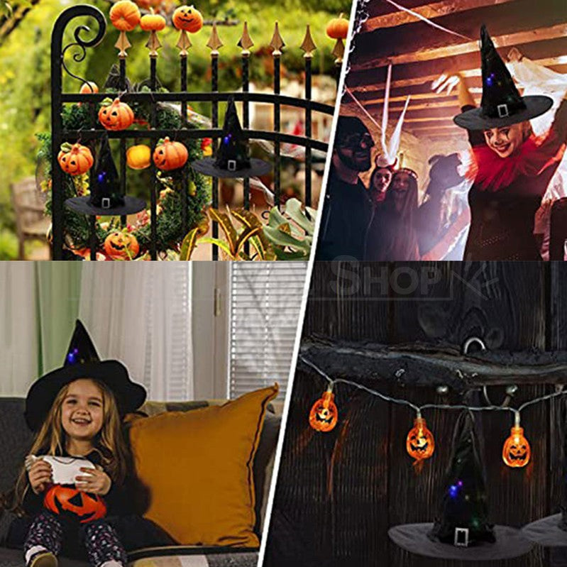 Halloween LED Light Up Witch Hat