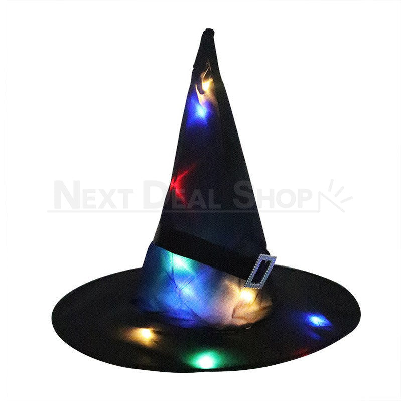 Halloween LED Light Up Witch Hat