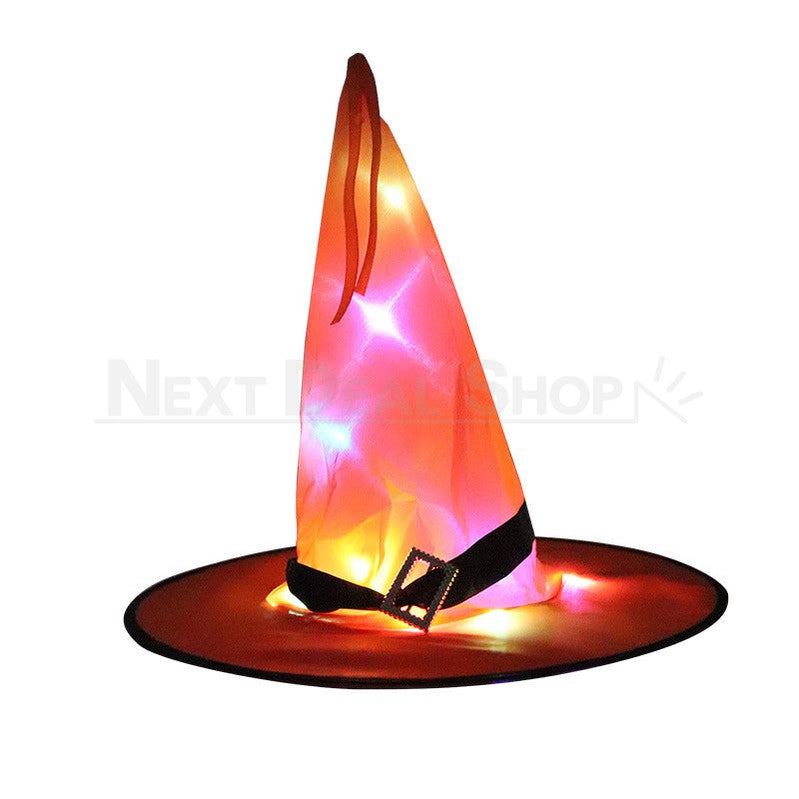 Halloween LED Light Up Witch Hat