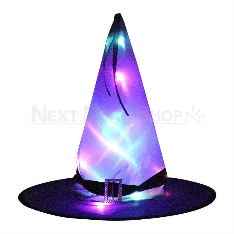 Halloween LED Light Up Witch Hat