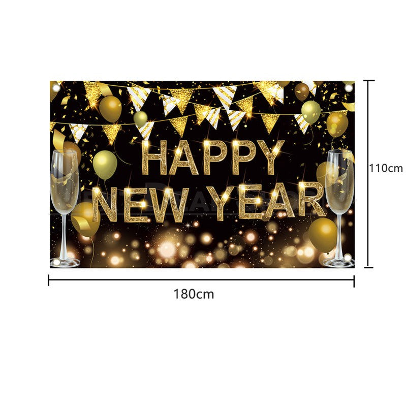 Happy New Year Backdrop