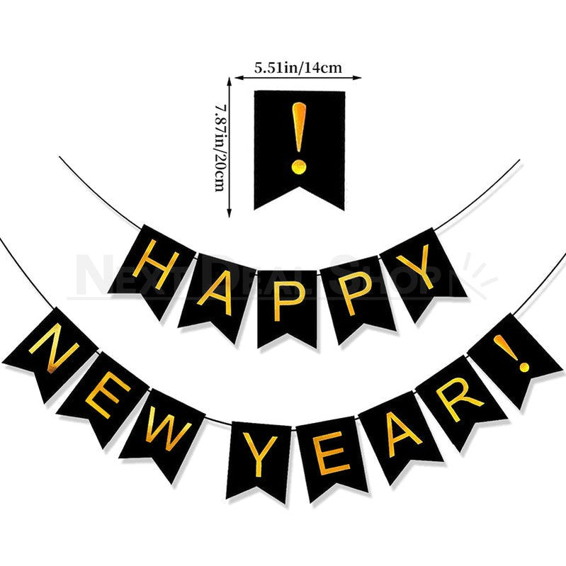 Happy New Year Hanging Banner Set