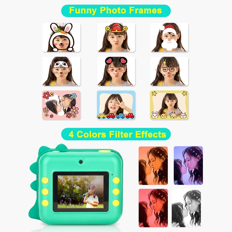 Children Instant Camera Print Camera