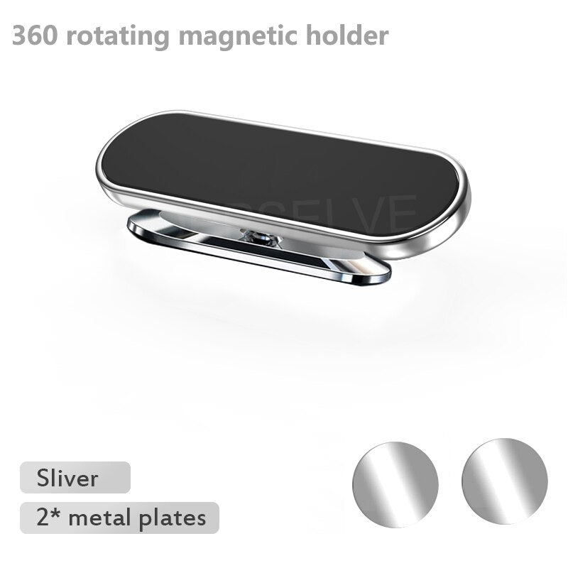 Oppselve Magnetic Car Phone Holder Mini Strip Shape Stand For iPhone 13 12 11 Samsung Xiaomi Huawei Metal Magnet GPS Car Mount