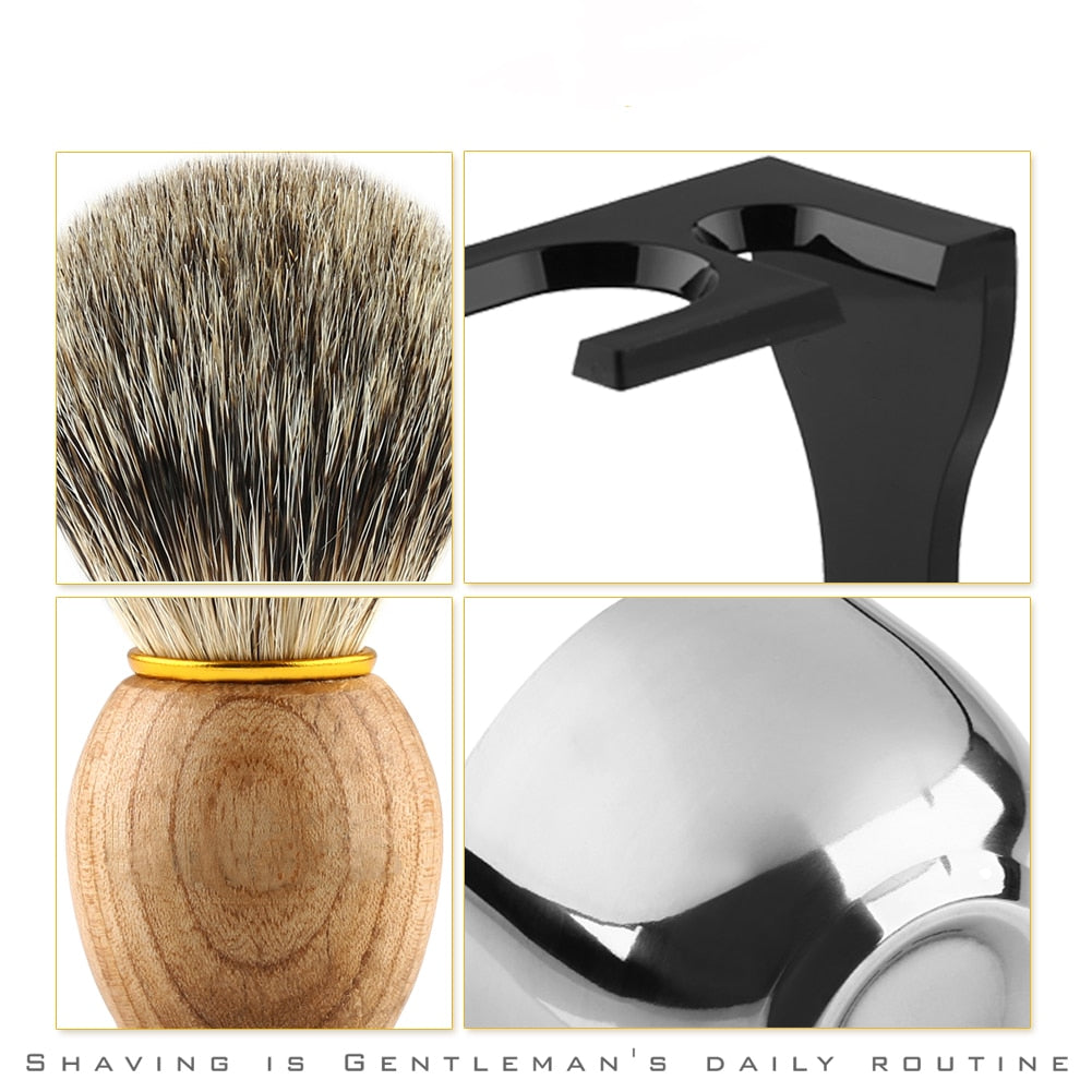 Barber Shaving Brush Set