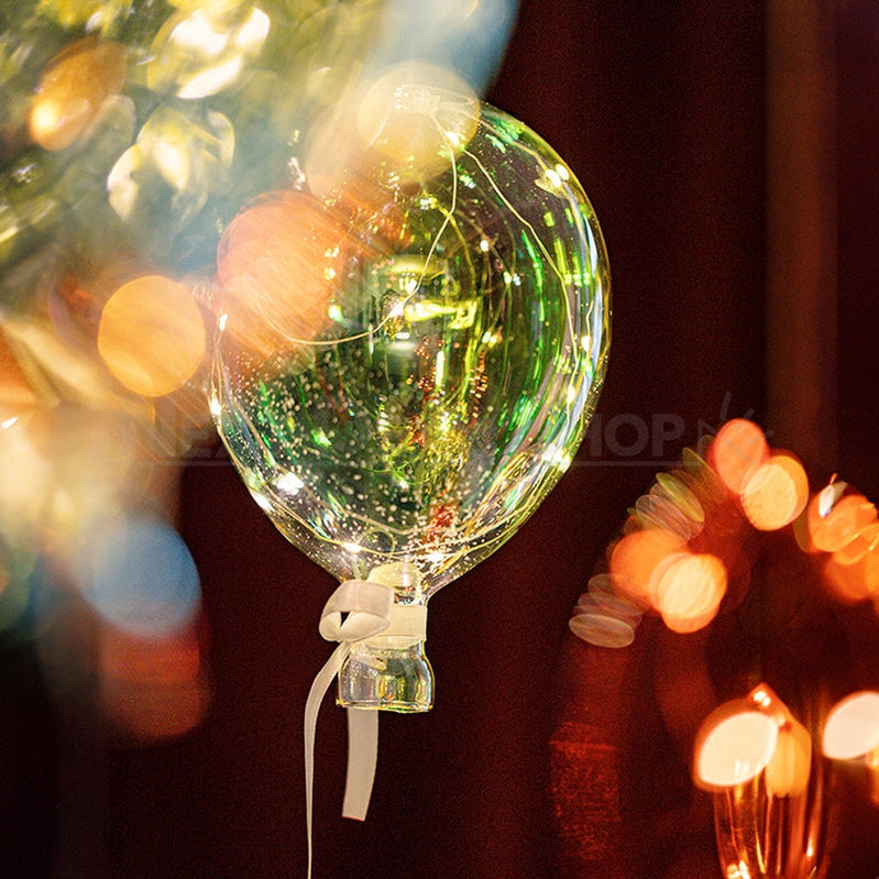 Iridescent Hanging Glass Balloon Light