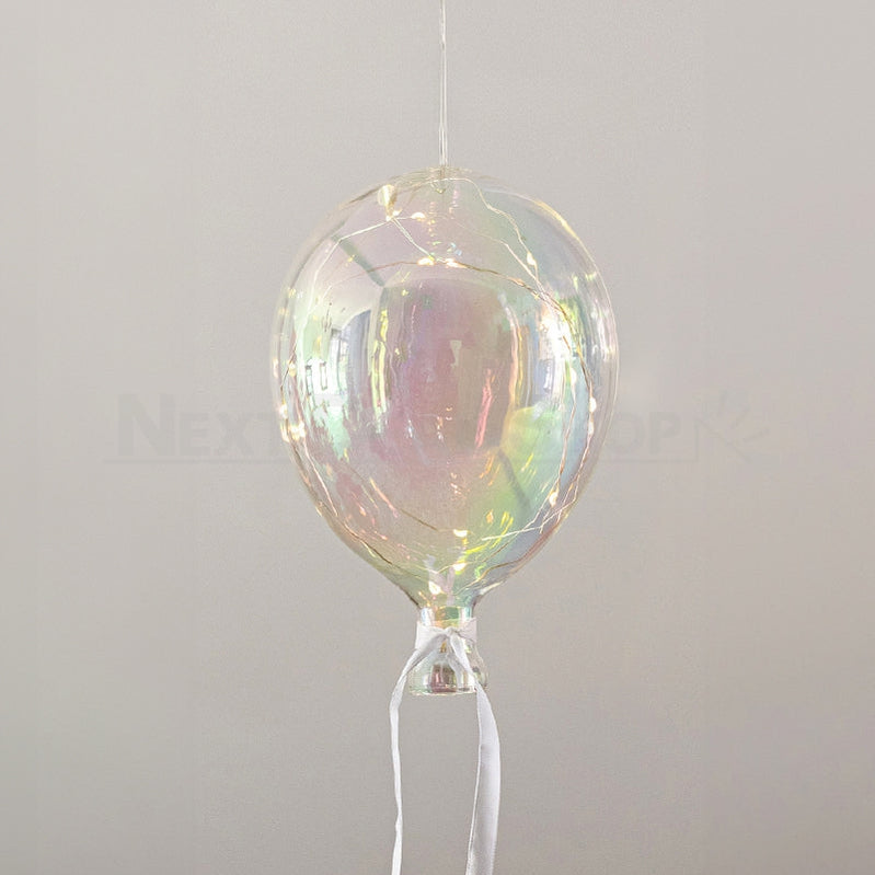 Iridescent Hanging Glass Balloon Light