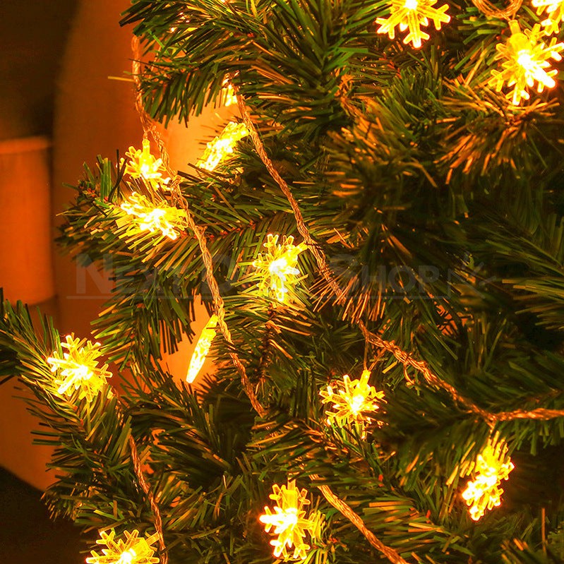 LED Christmas Tree & Snowflake String Light