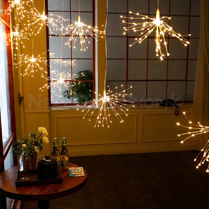 Led Copper Wire Starburst Light