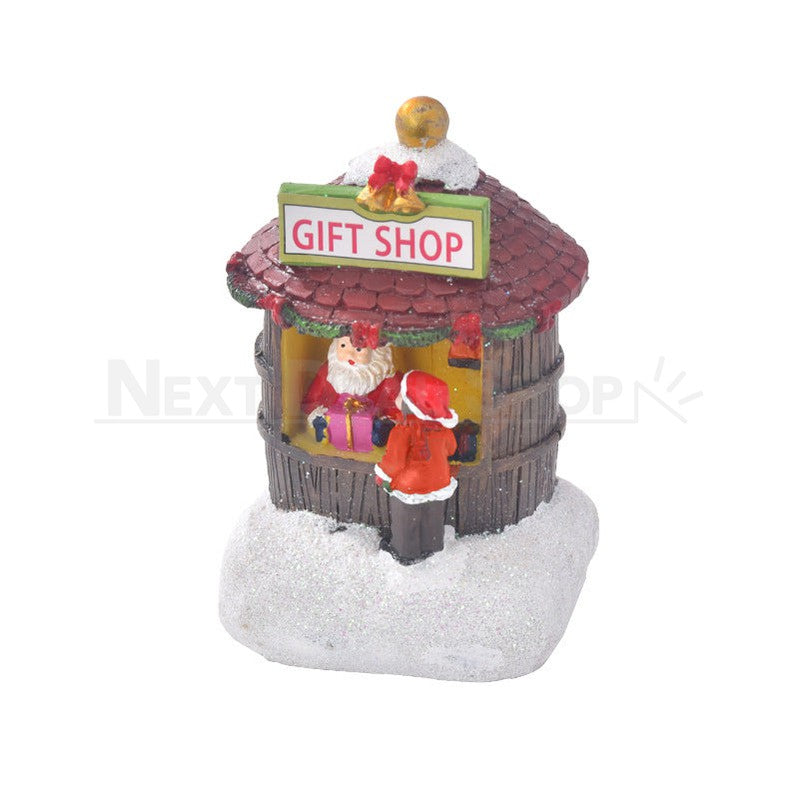 Led Light Up Winter Snow Village Store