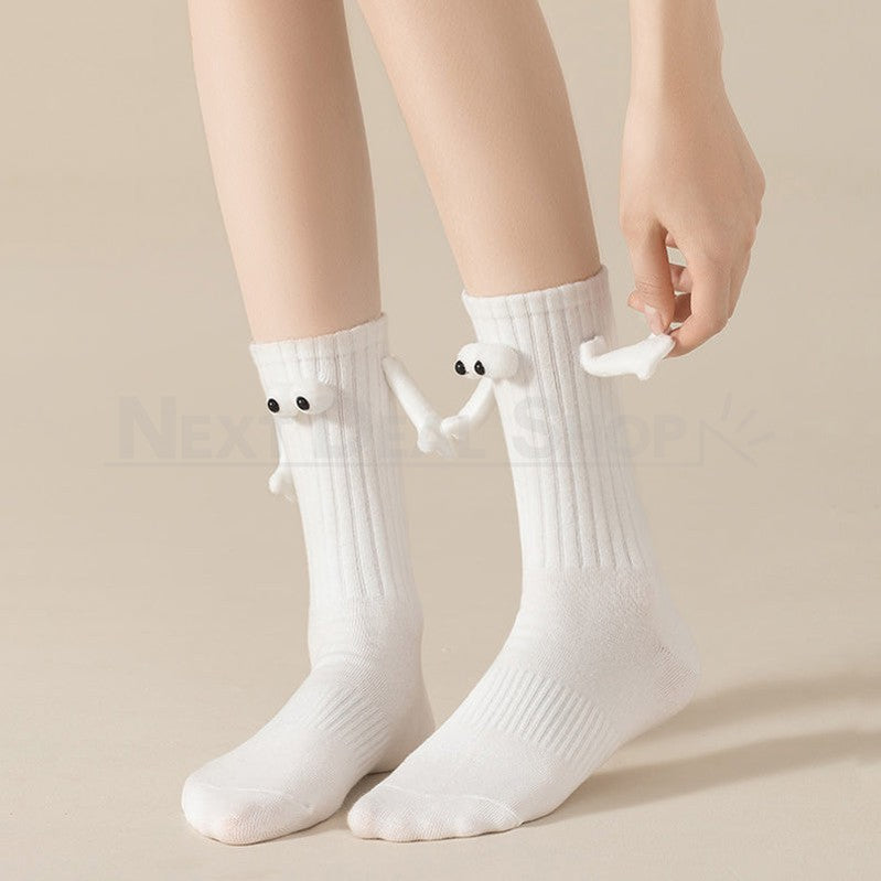 Magnetic Holding Hands Socks