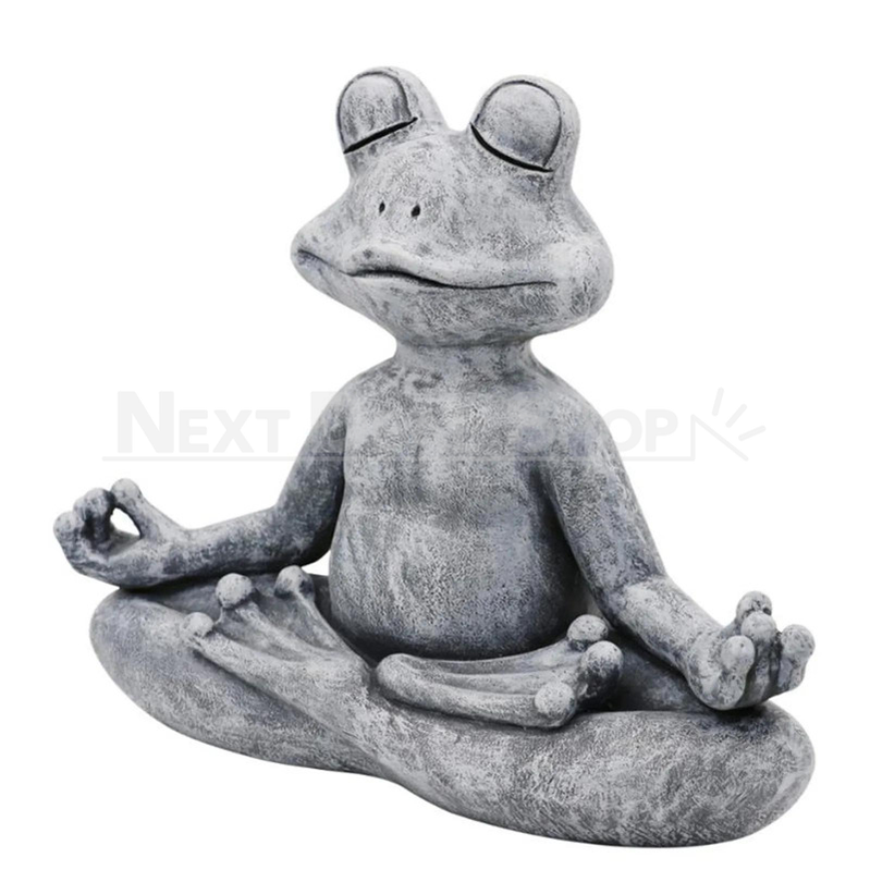 Meditating Frog Figurine