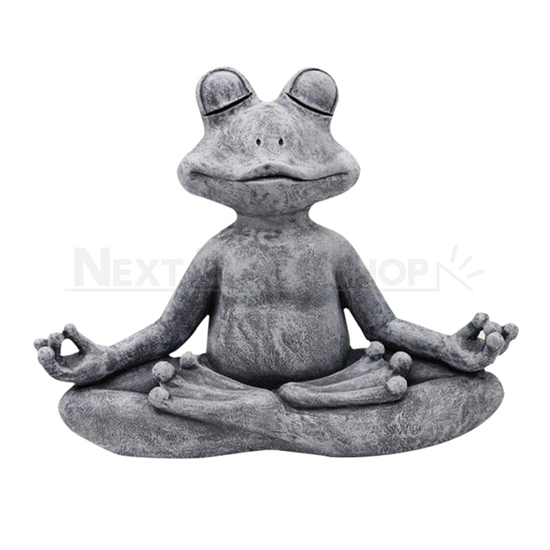 Meditating Frog Figurine