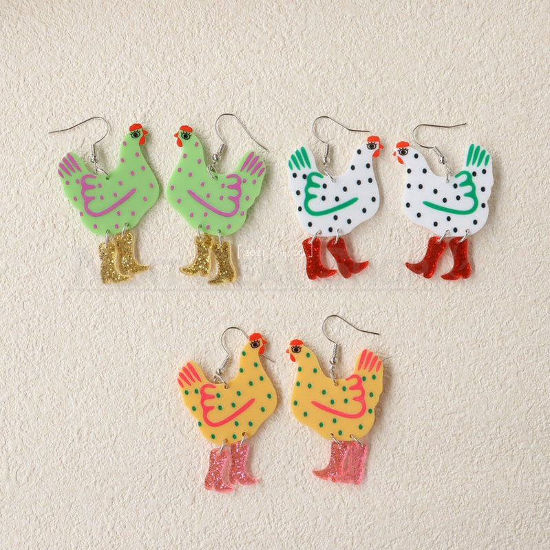 Miss Chicken Booty Earrings