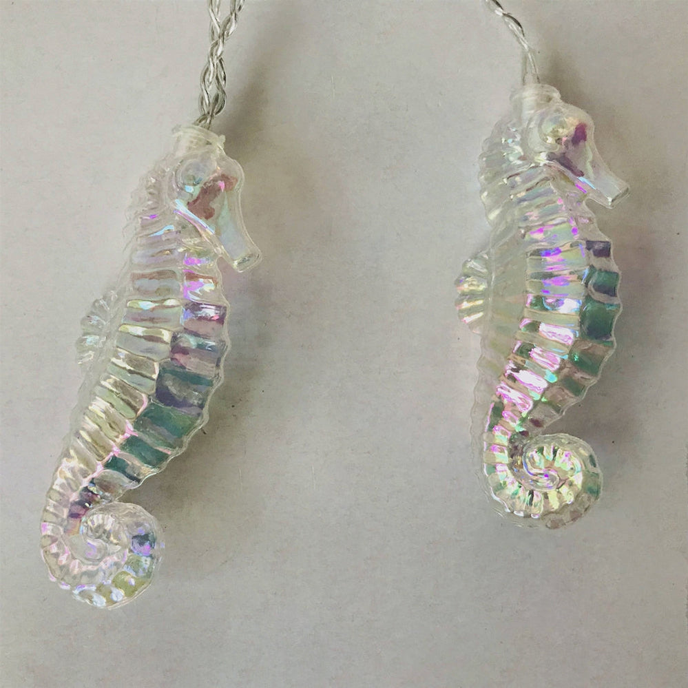 Nautical Iridescent Seahorse LED String Light