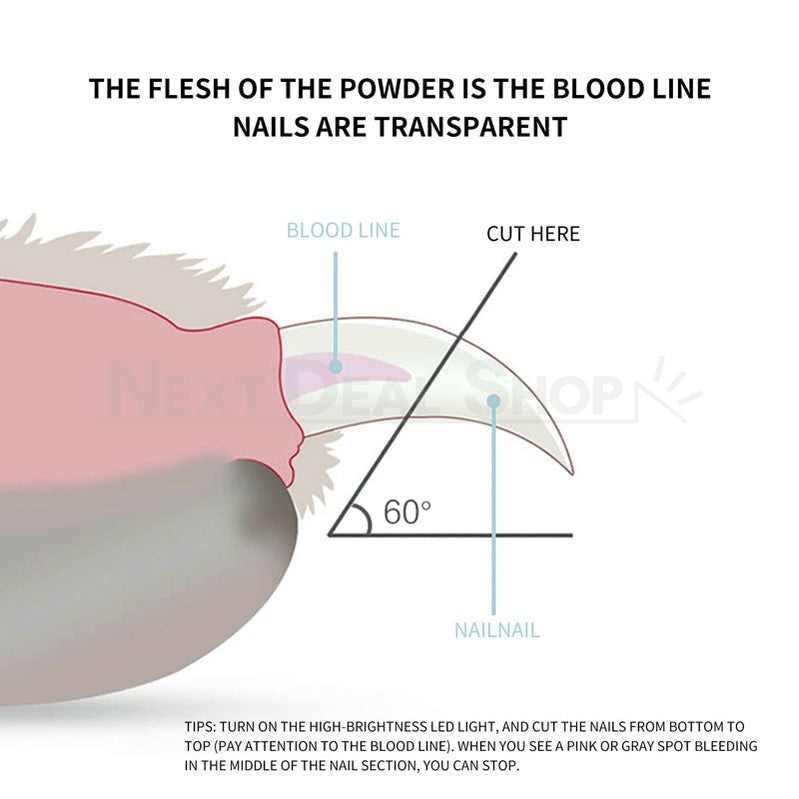 Pet Nail Clipper with LED Light