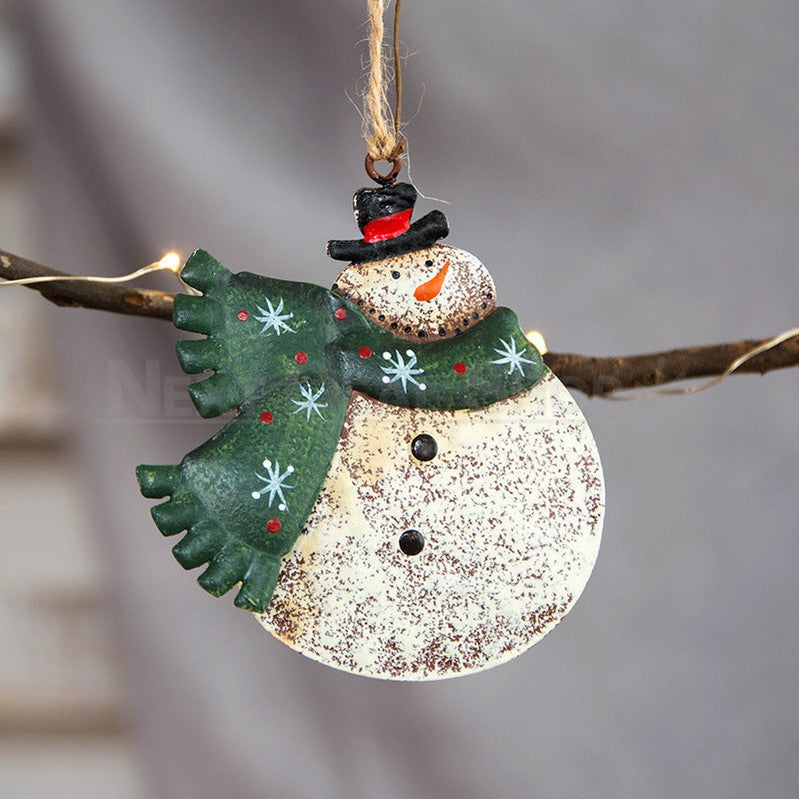 Rustic Metal Christmas Hanging Ornament