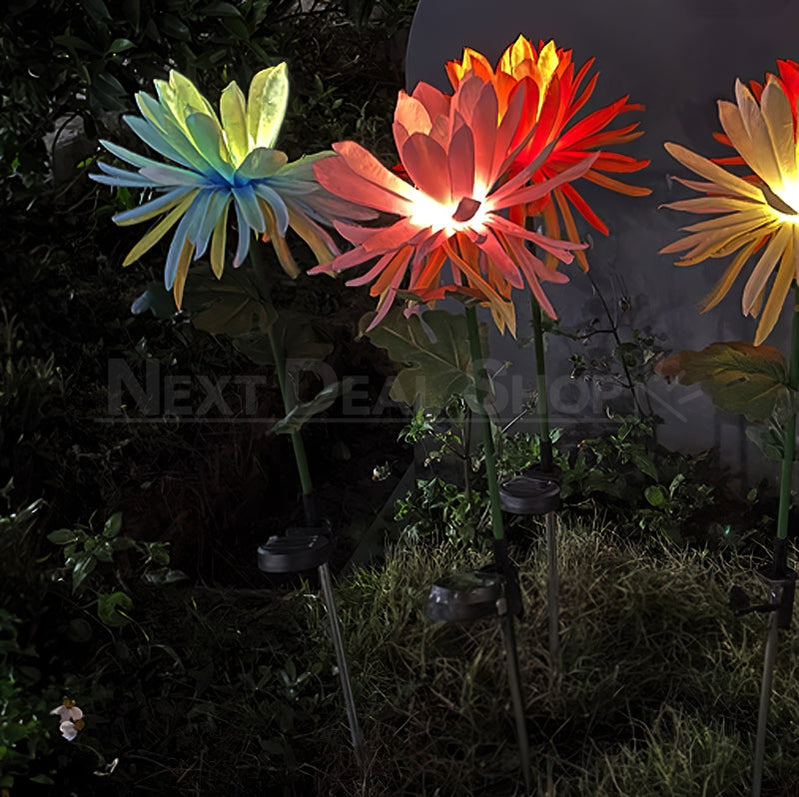 Solar Powered Epiphyllum Flower Stake Light