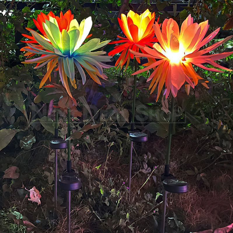 Solar Powered Epiphyllum Flower Stake Light