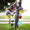 Solar Powered Iron Owl Stake Light