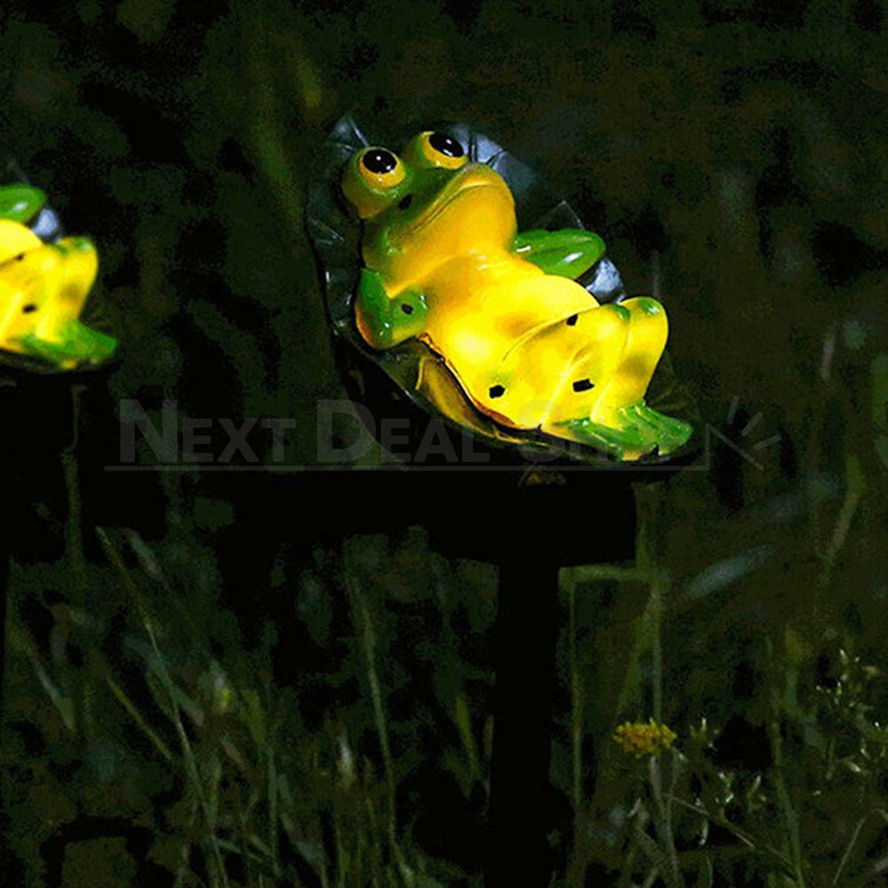 Solar Powered LED Frog Stake Light