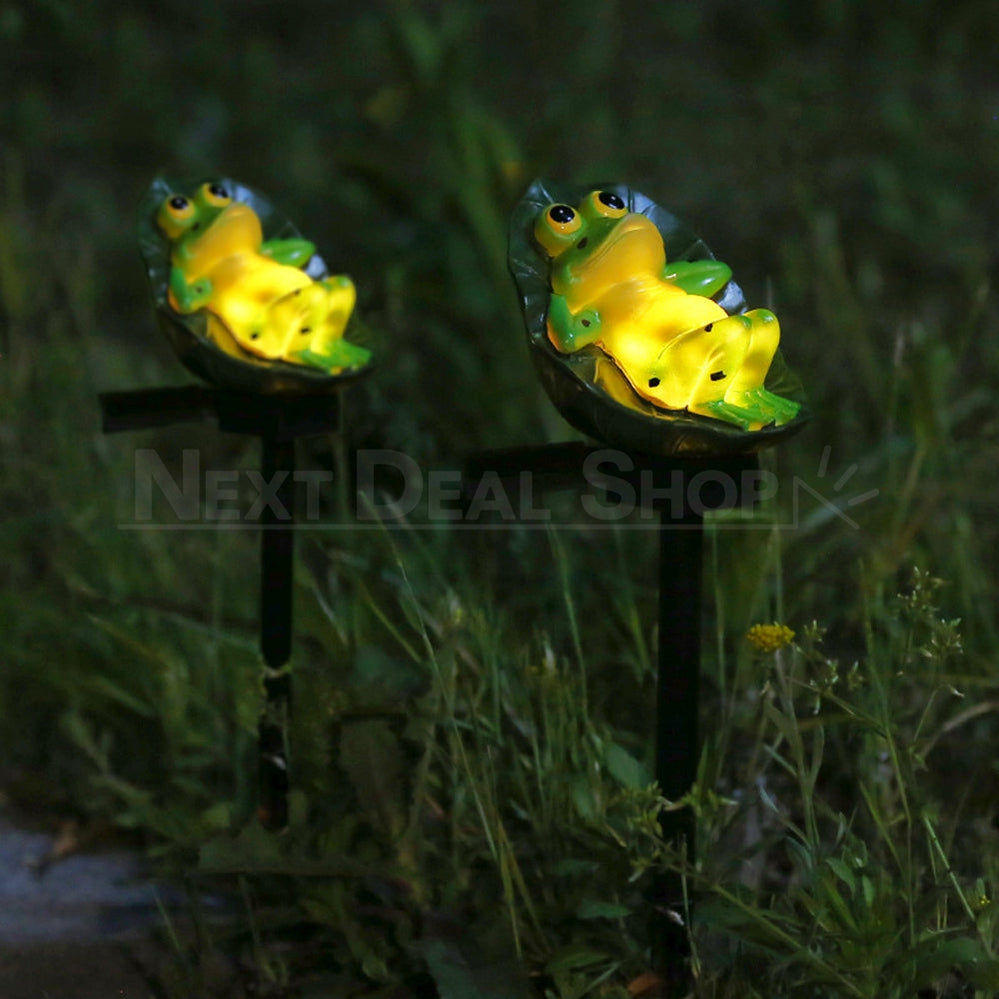 Solar Powered LED Frog Stake Light