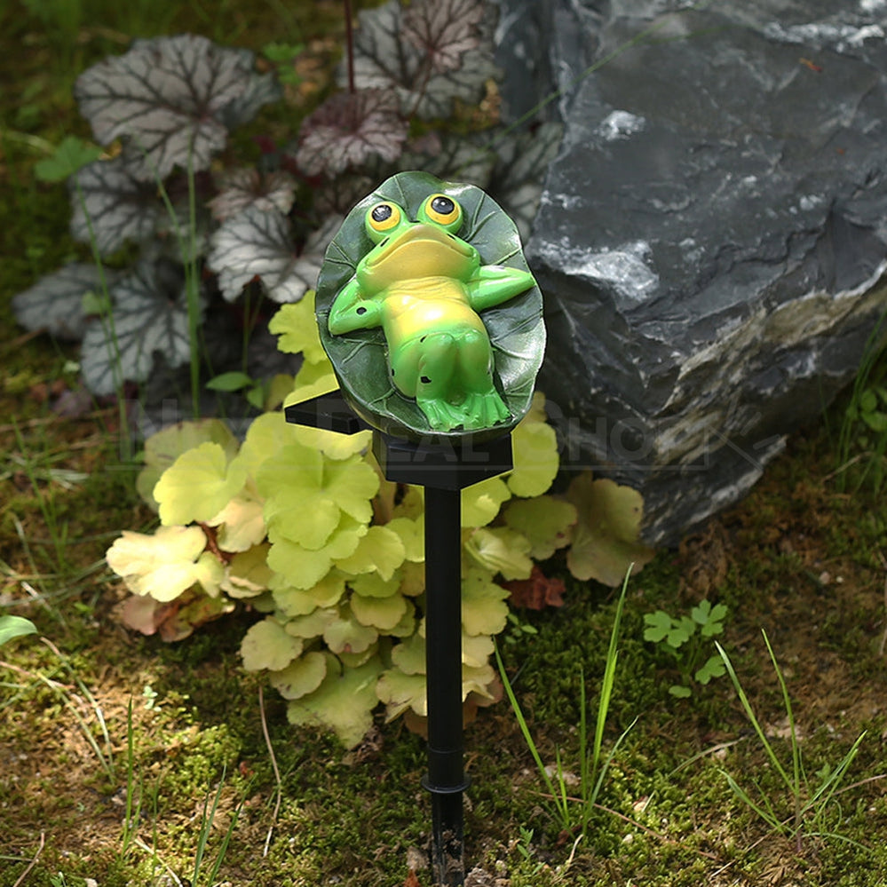 Solar Powered LED Frog Stake Light