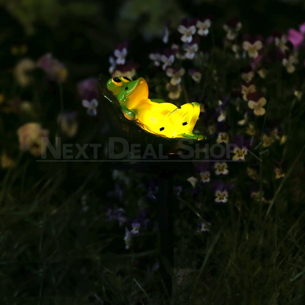 Solar Powered LED Frog Stake Light