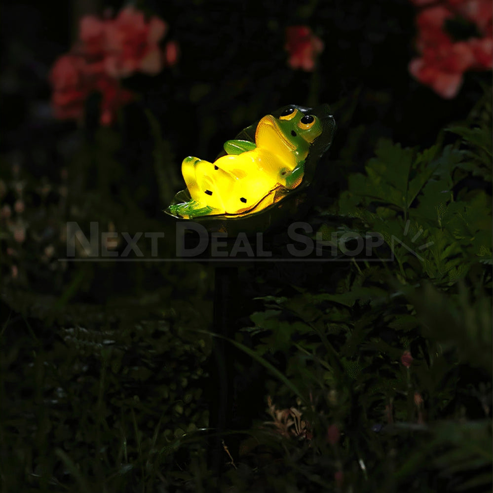 Solar Powered LED Frog Stake Light