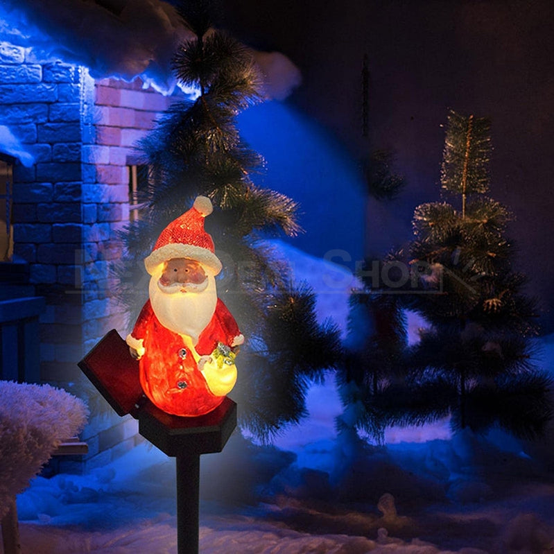 Solar Powered LED Santa Claus Stake Light