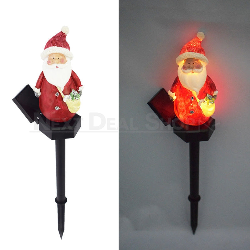 Solar Powered LED Santa Claus Stake Light