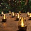 Solar Powered Stainless Steel LED Candle Light