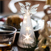 Sparkling LED Glass Angel Lamp