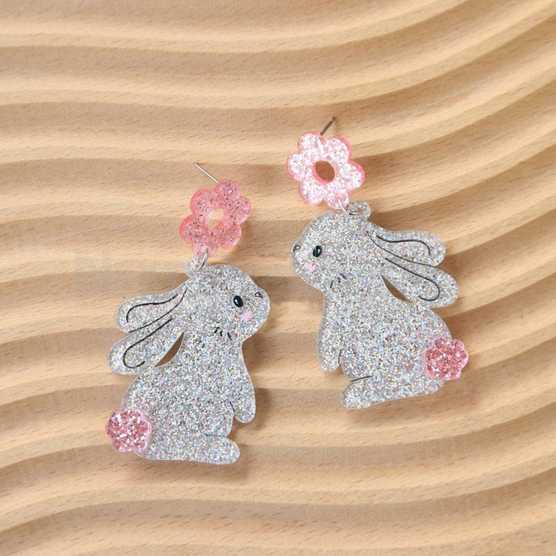 Sparkly Bunny Earrings