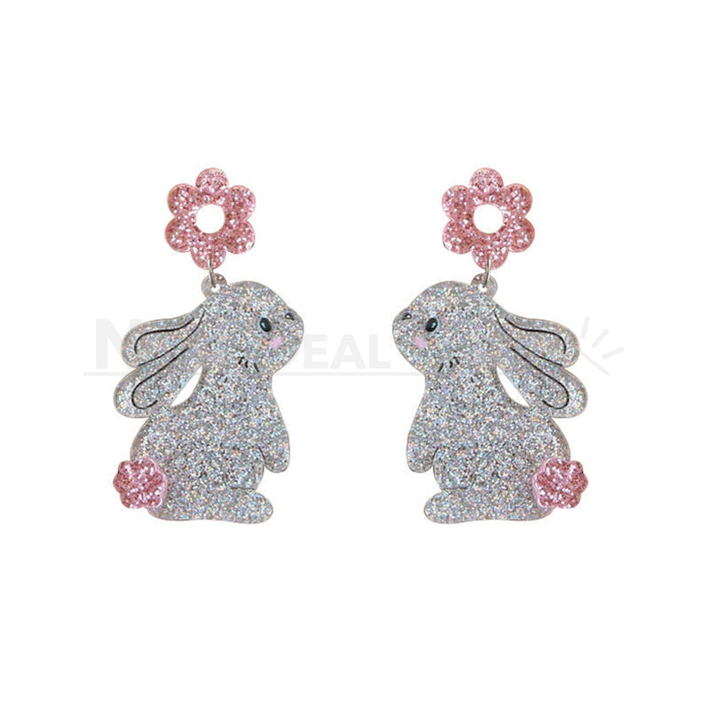 Sparkly Bunny Earrings