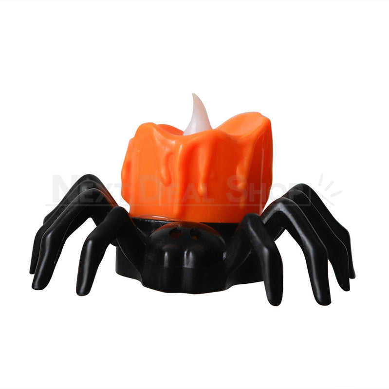 Spooky Halloween Spider Candle Light