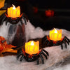 Spooky Halloween Spider Candle Light