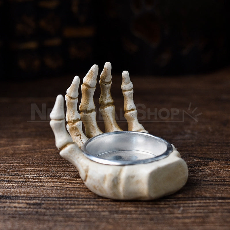 Spooky Skeleton Hand Candle Holder