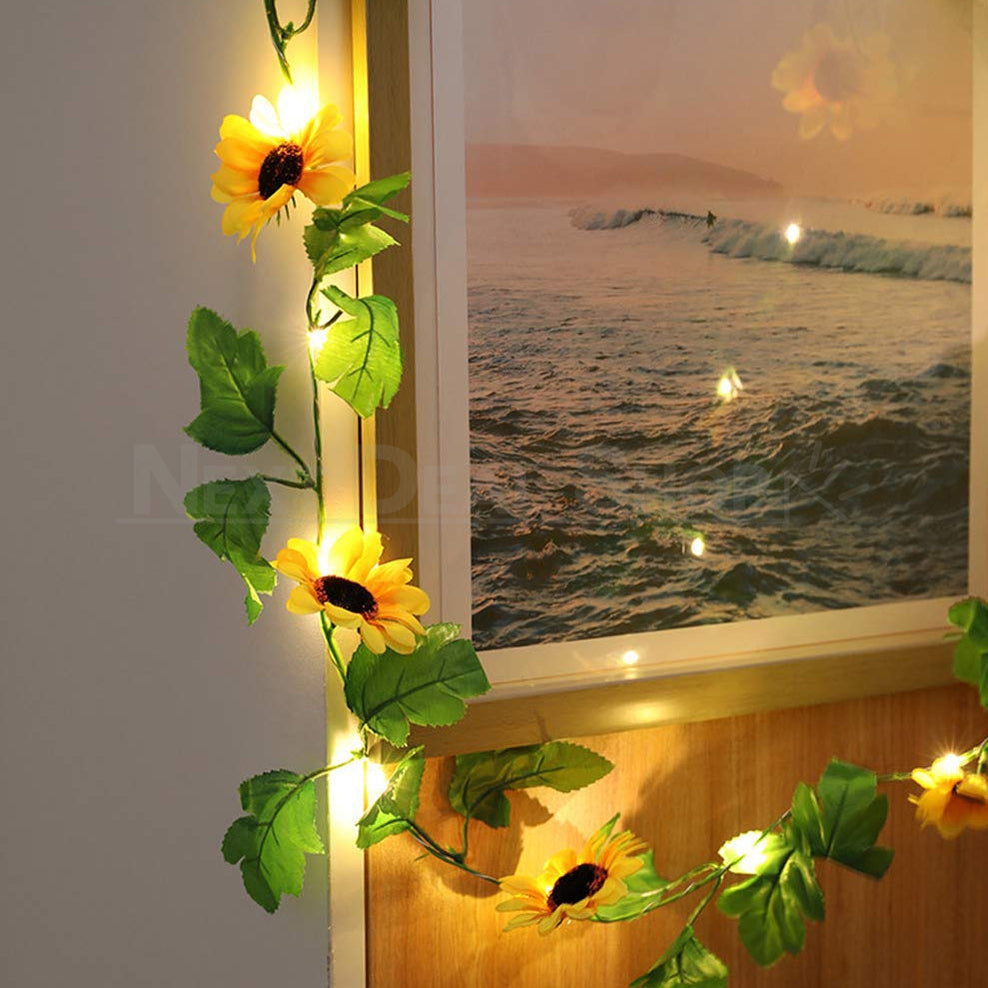 Sunflower Vine Garland Fairy Light