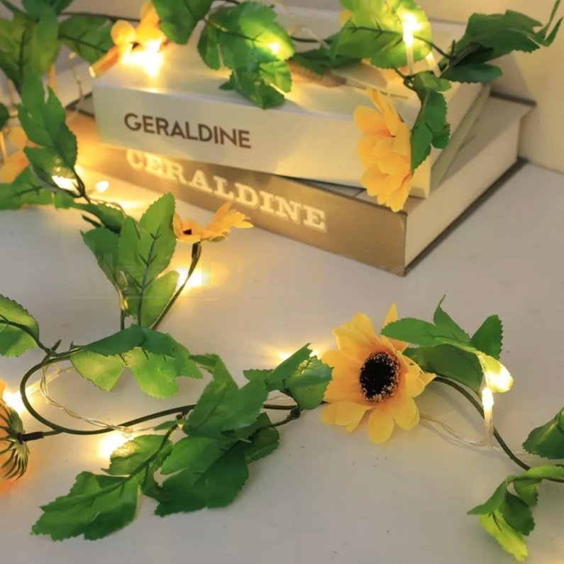 Sunflower Vine Garland Fairy Light