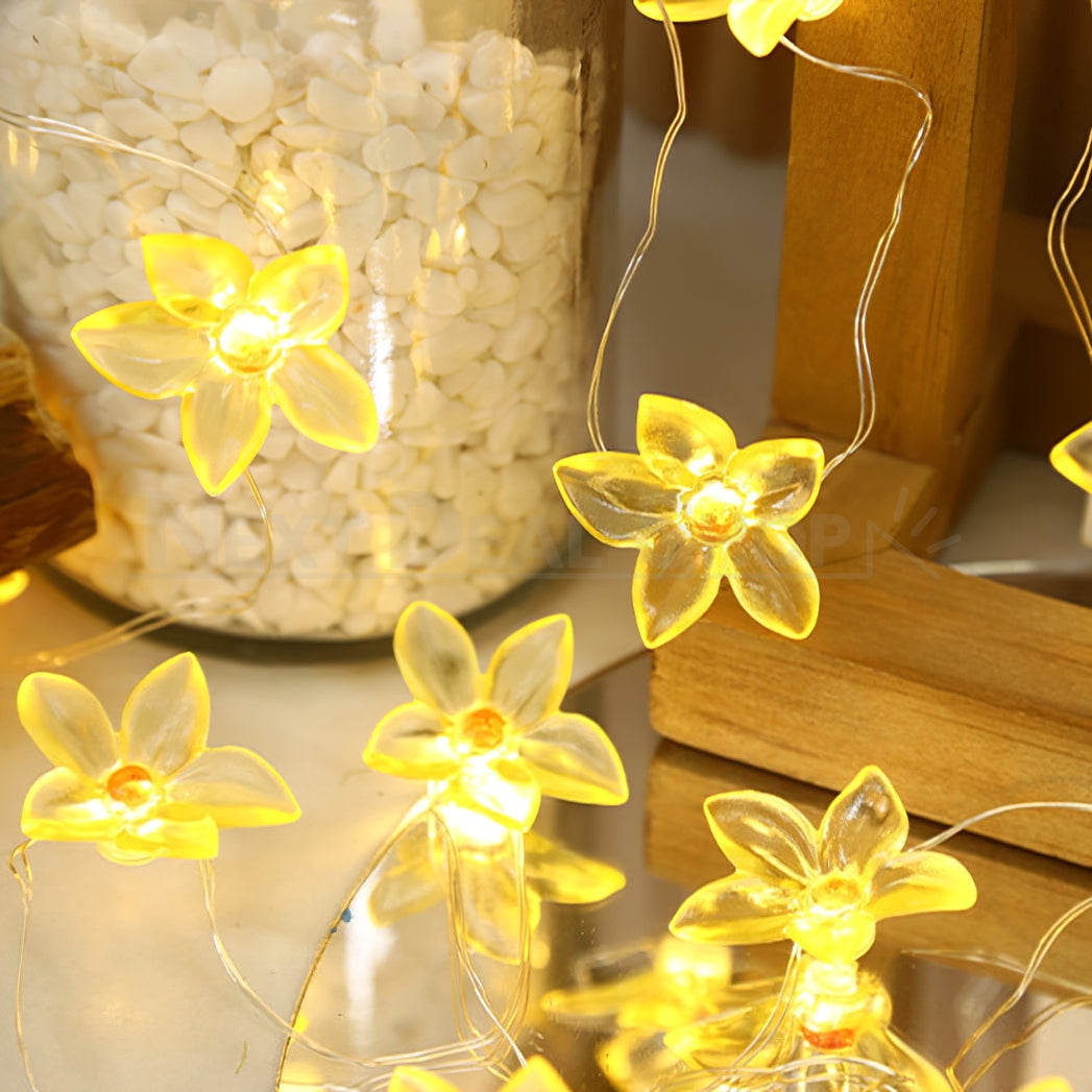 Warm-White Blossom Flower String Light