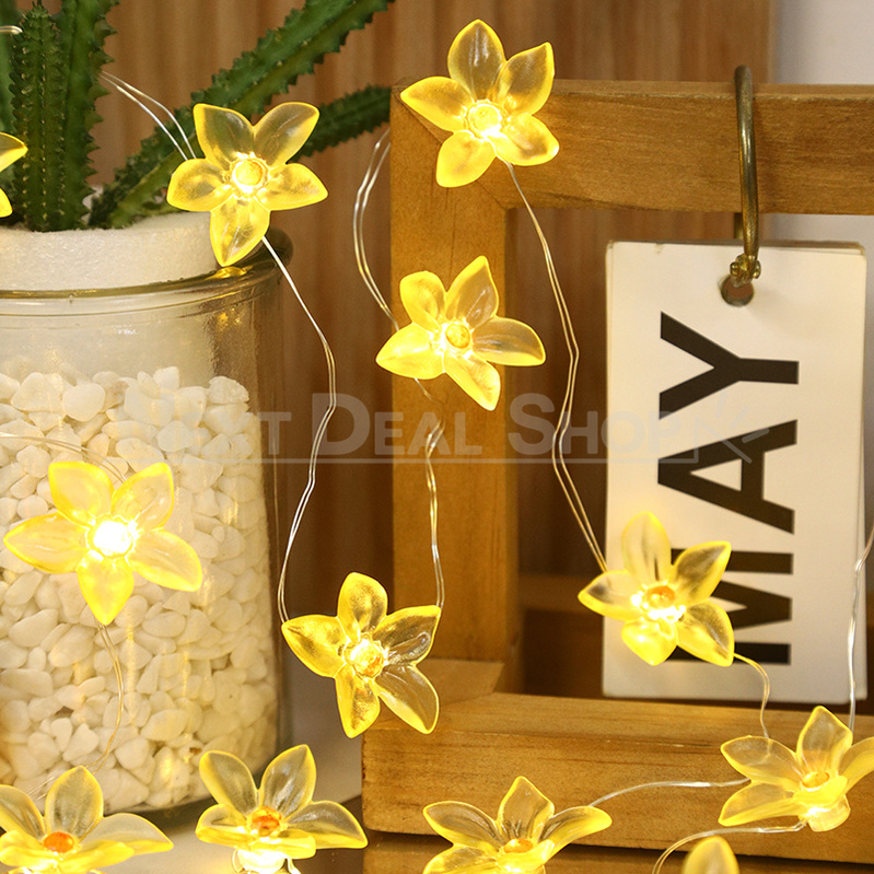 Warm-White Blossom Flower String Light