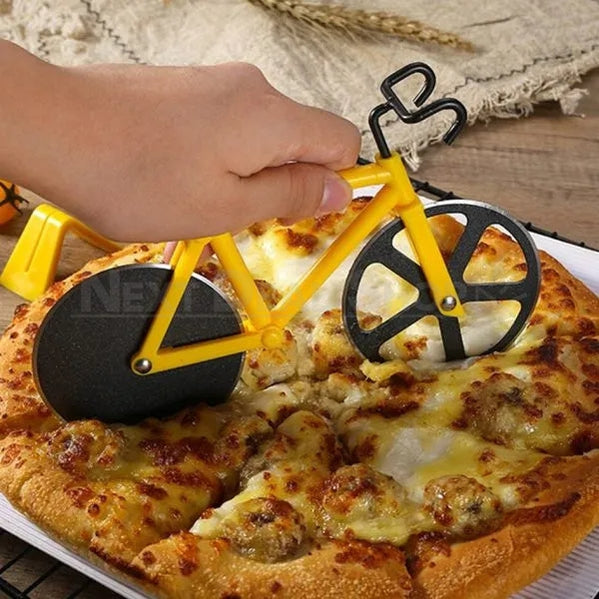 Yellow Bicycle Pizza Rolling Cutter