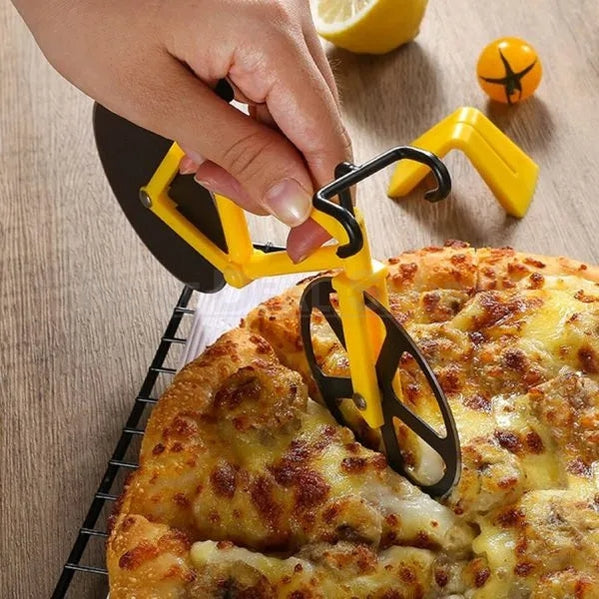 Yellow Bicycle Pizza Rolling Cutter